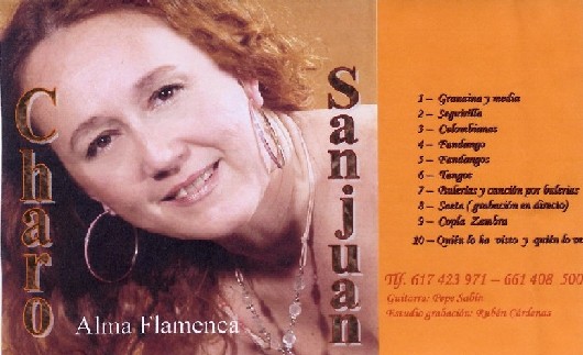 Tiene programada la edición del disco "Alma Flamenca" para este mismo año, del que hemos sido privilegiados , al poder disfrutar de su maqueta, cuya carátula traemos hasta este mundo virtual. 